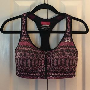 Under Armour Front Zip “Made For Me” Sports Bra